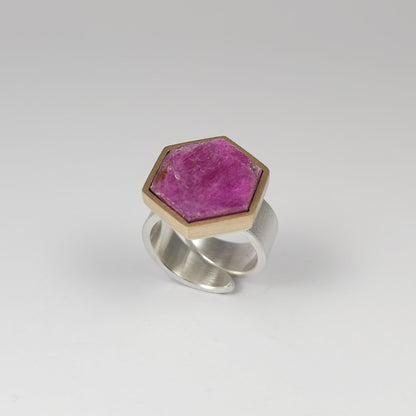 Anillo rubí en bruto. HXGL