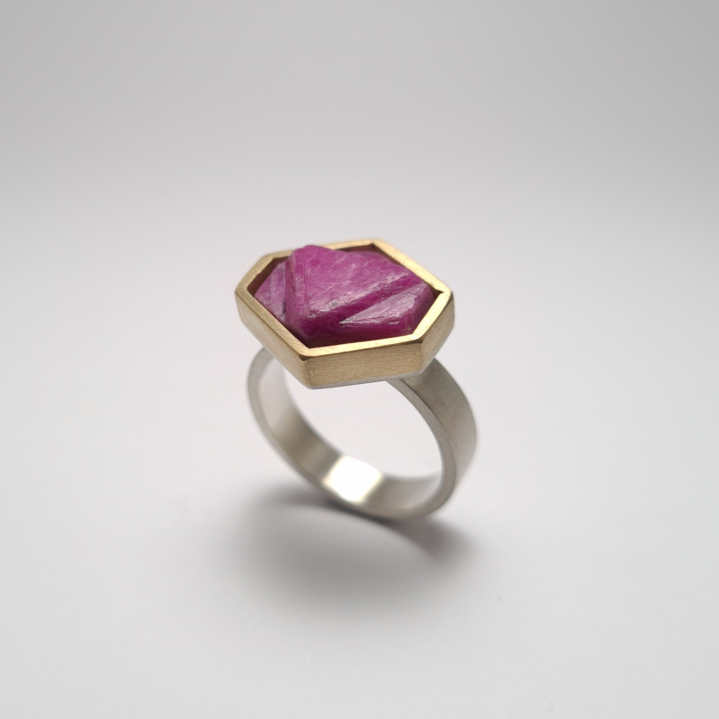 Rough deals ruby ring