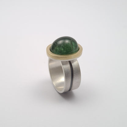 Green tourmaline ring