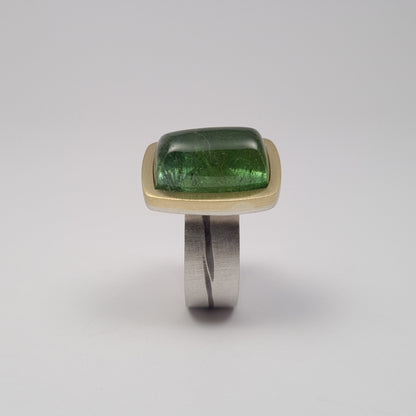 Green tourmaline ring