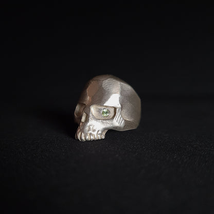 SKull N1 peridot ring